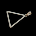 Dije Triangulum Oro Sólido 14k