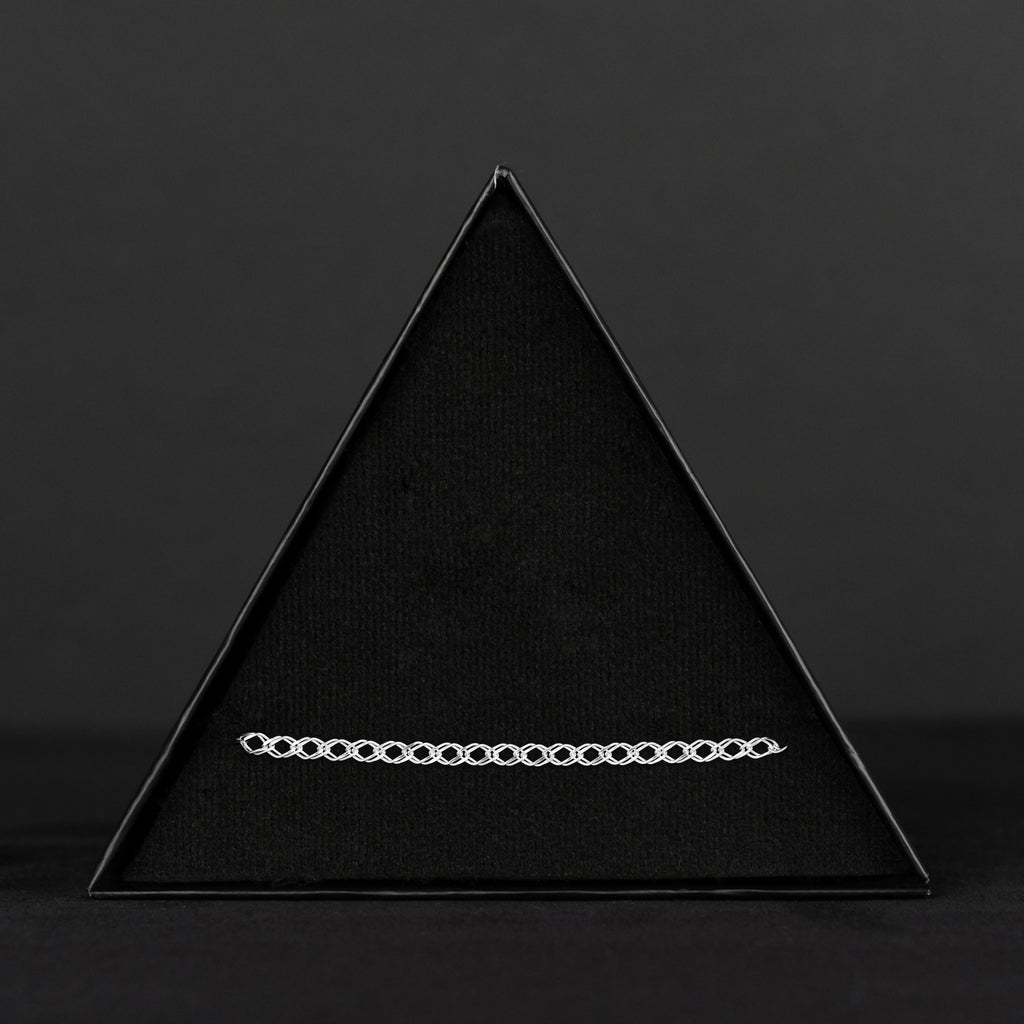 Doble Rombo 3mm (Plata) Pulsera