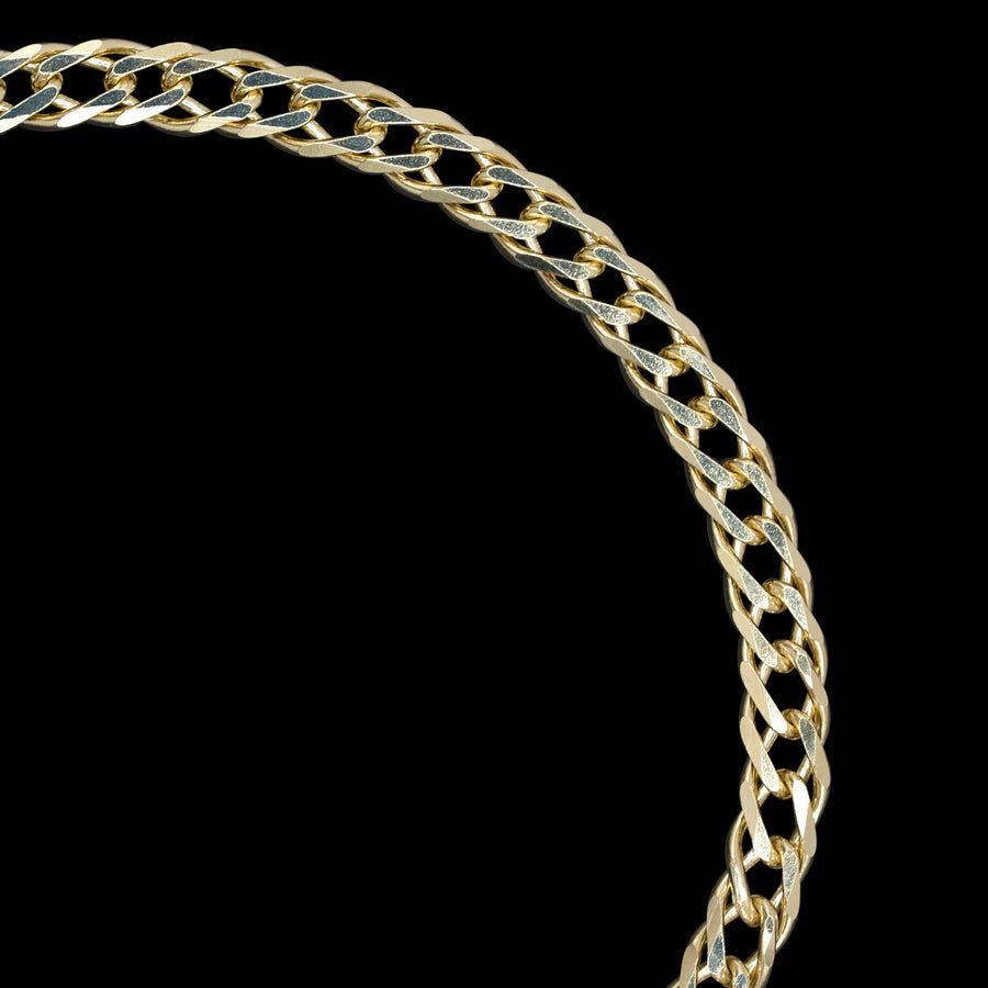 Doble Rombo 4mm (Oro Sólido) Cadena