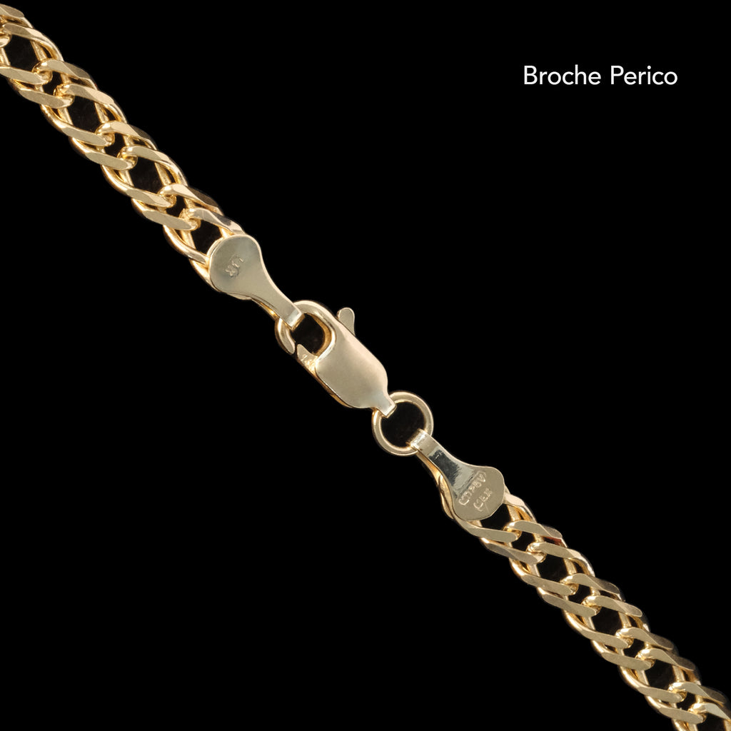 Doble Rombo 4mm (Oro Sólido) Pulsera