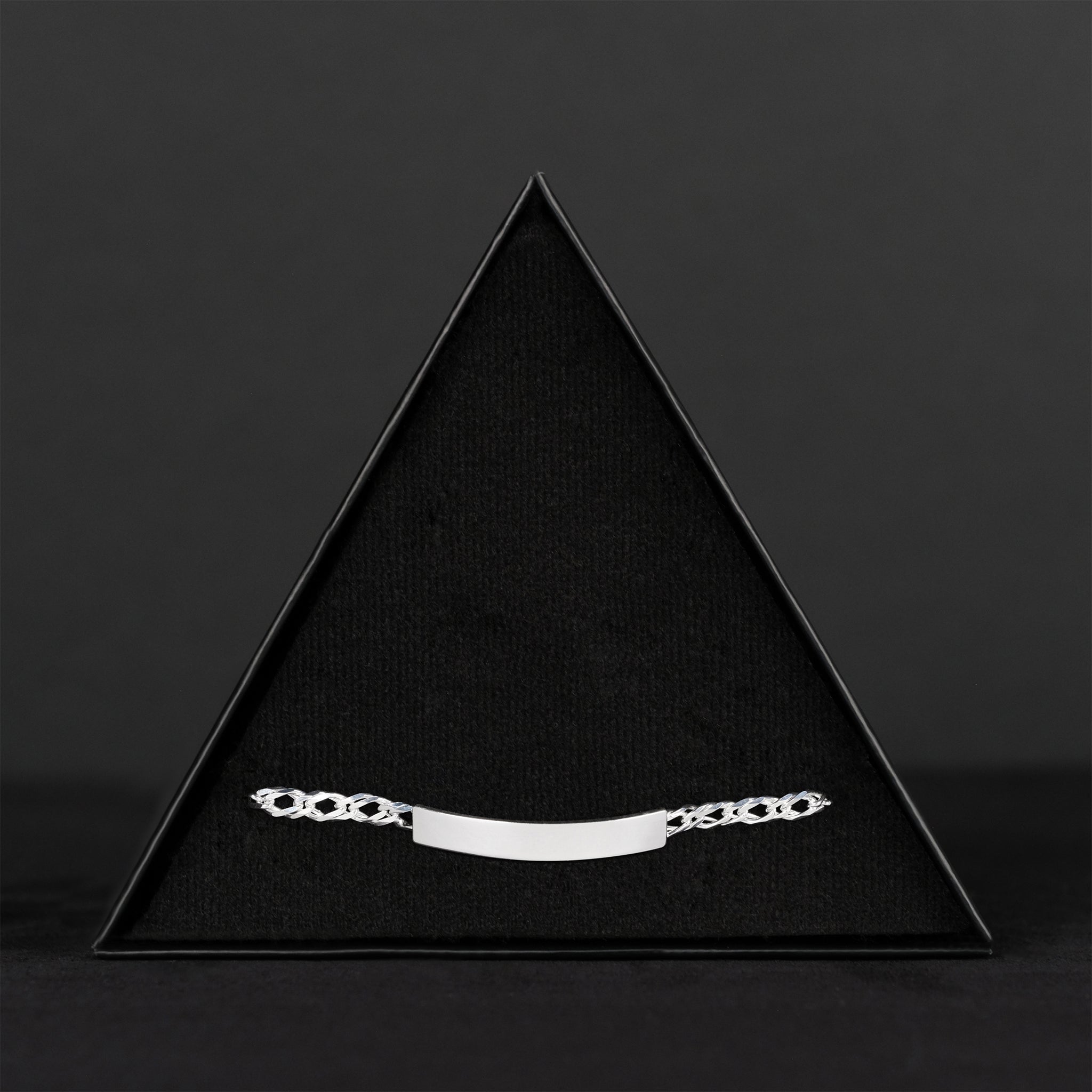 Doble Rombo 4mm (Placa Curva 5mm Plata) Esclava