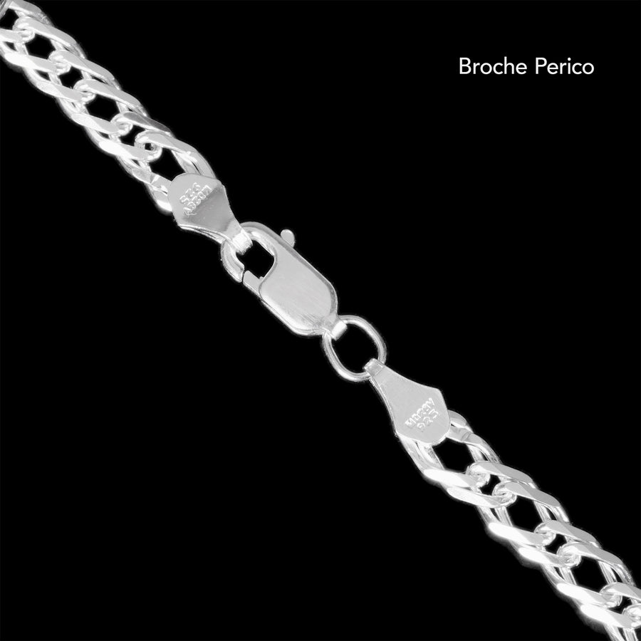 Doble Rombo 4mm (Placa Curva 5mm Plata) Esclava