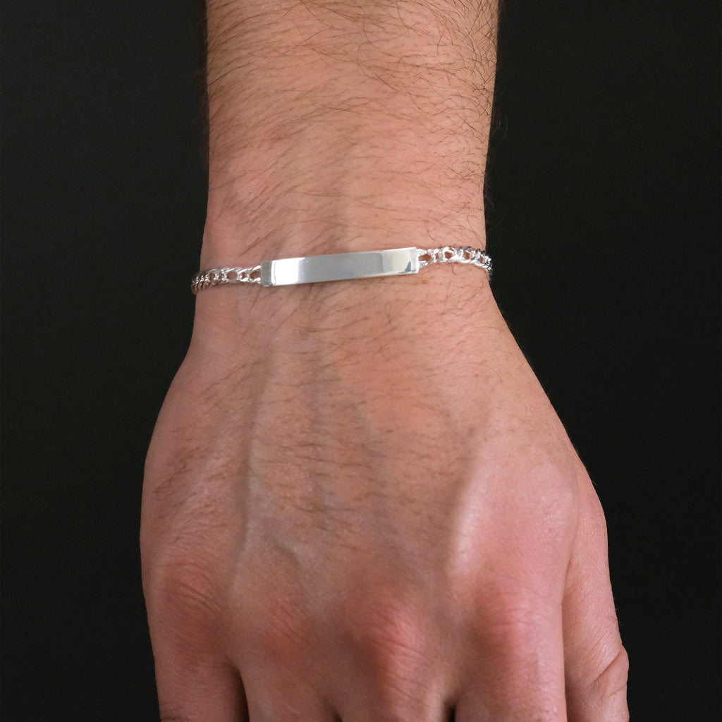 Doble Rombo 4mm (Placa Curva 5mm Plata) Esclava