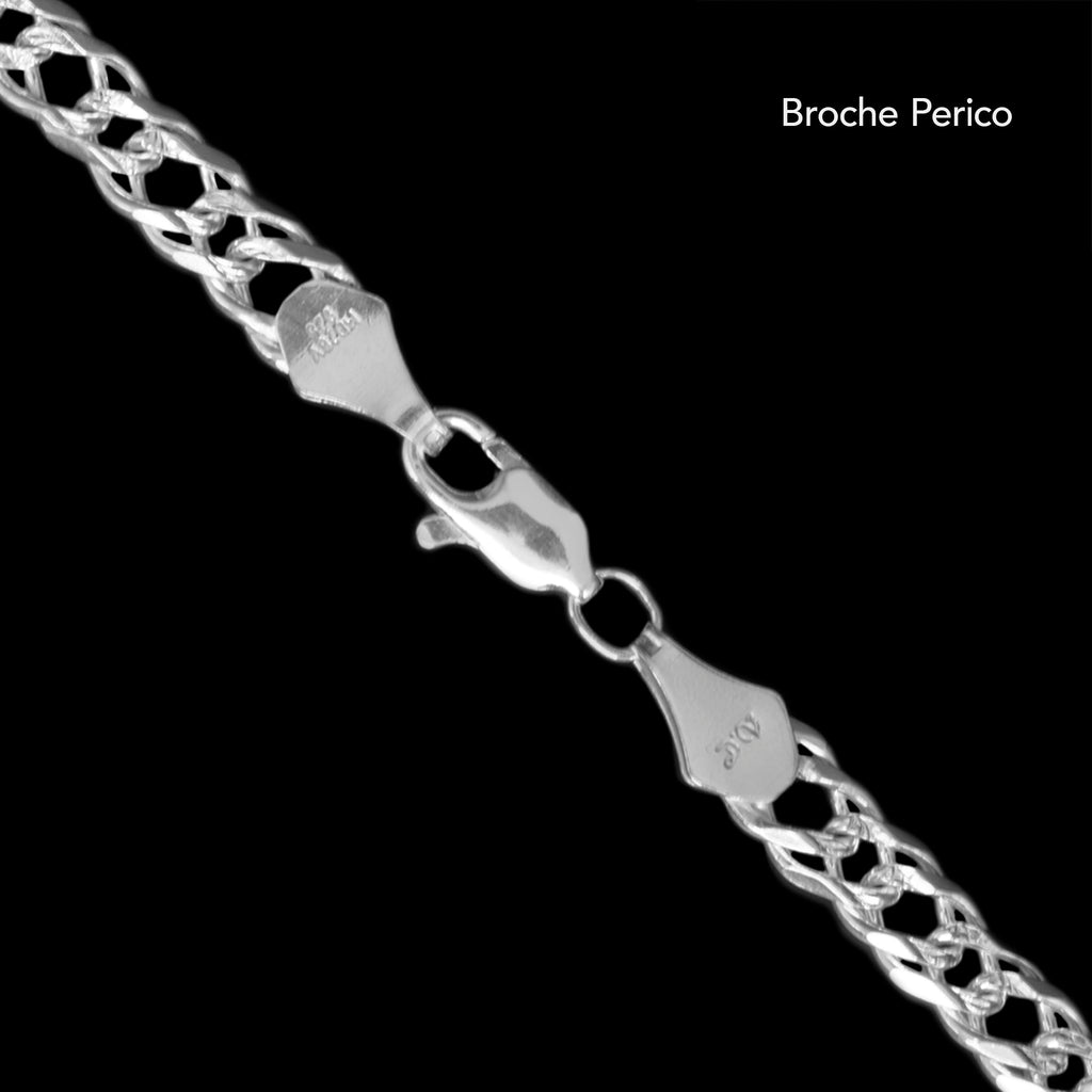Doble Rombo Zegrinada 5mm (Plata) Pulsera