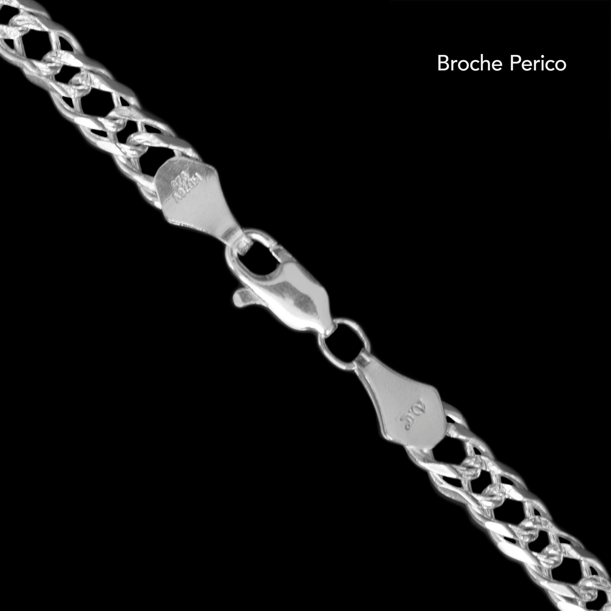 Doble Rombo Zegrinada 5mm (Plata) Pulsera