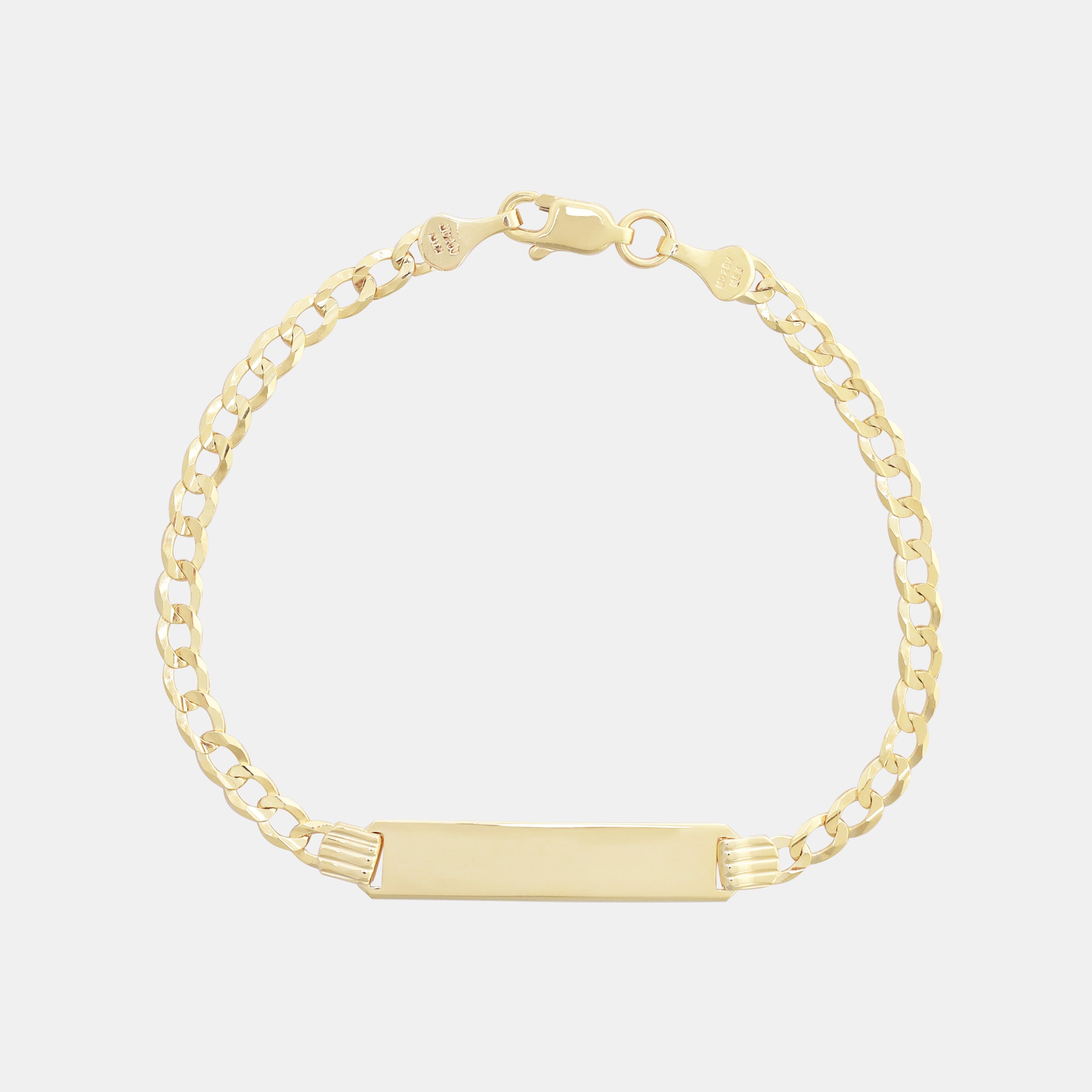 Curb 3mm (Oro Sólido) Placa 5mm Esclava