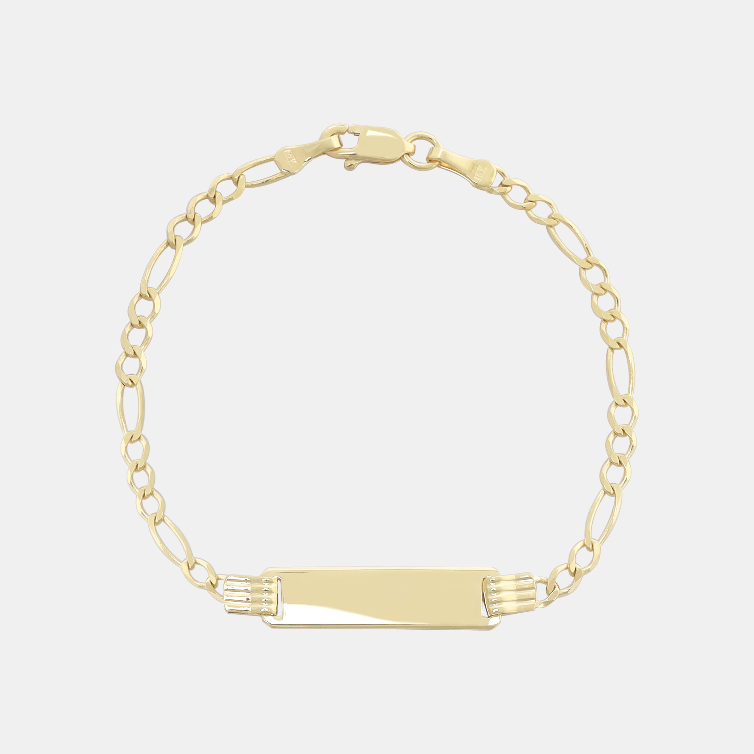 Figaro Baby 2.5mm (Oro Sólido) Placa 5mm Esclava