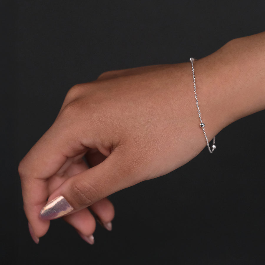 Esferas (Plata) Pulsera