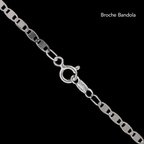 Cadena Espejo 2 mm Plata