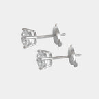 Aretes Camélia Oro Sólido 14k
