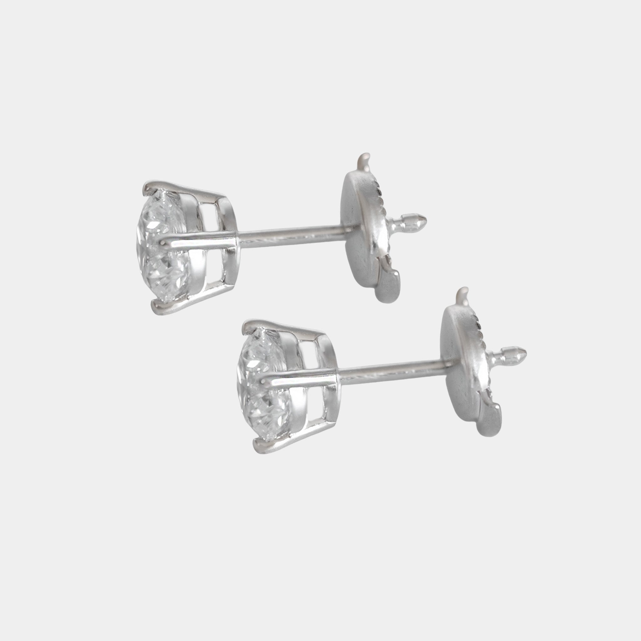 Aretes Camélia Oro Sólido 14k