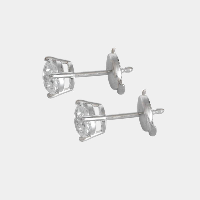 Aretes Camélia Oro Sólido 14k