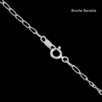 Cadena Figaro 0X1 2mm Plata
