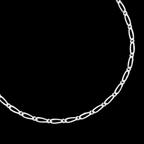 Cadena Figaro 1X1 Plata