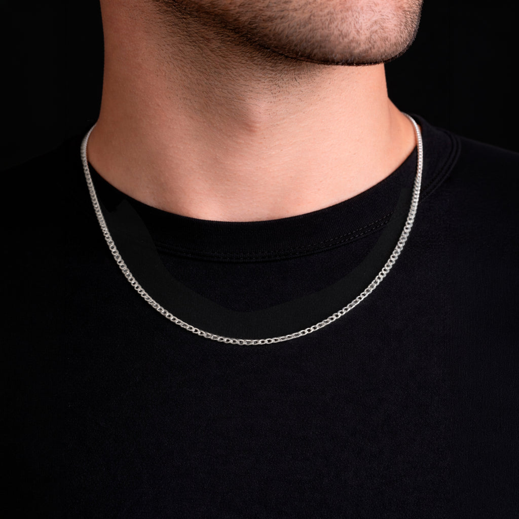 Cadena Figaro 1x0 3mm Plata