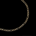 Cadena Fígaro 3X1 2.5mm Oro Sólido
