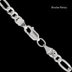 Fígaro 3X1 4mm (Plata) Cadena