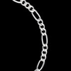 Fígaro 3X1 4mm (Plata) Cadena