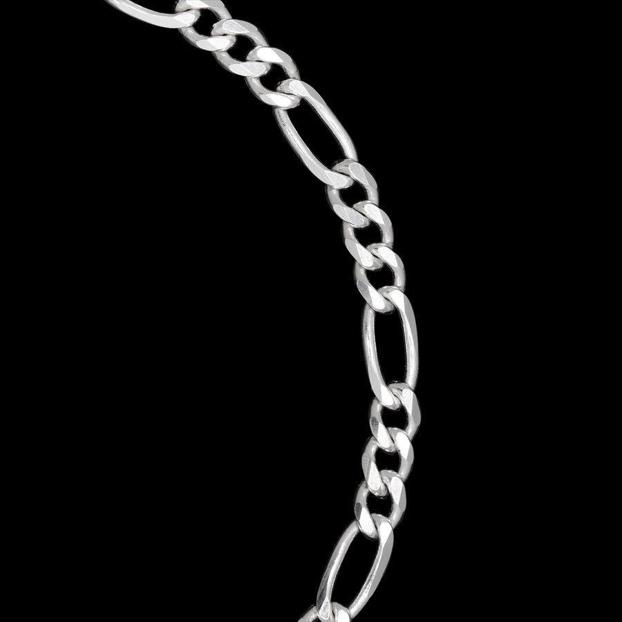 Fígaro 3X1 4mm (Plata) Cadena