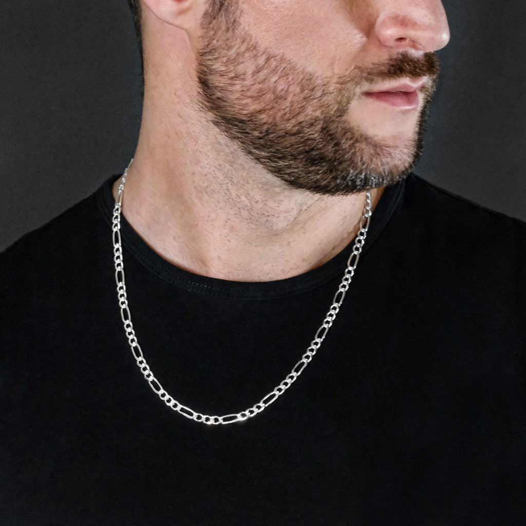 Fígaro Zegrinada 3X1 5mm (Plata) Cadena