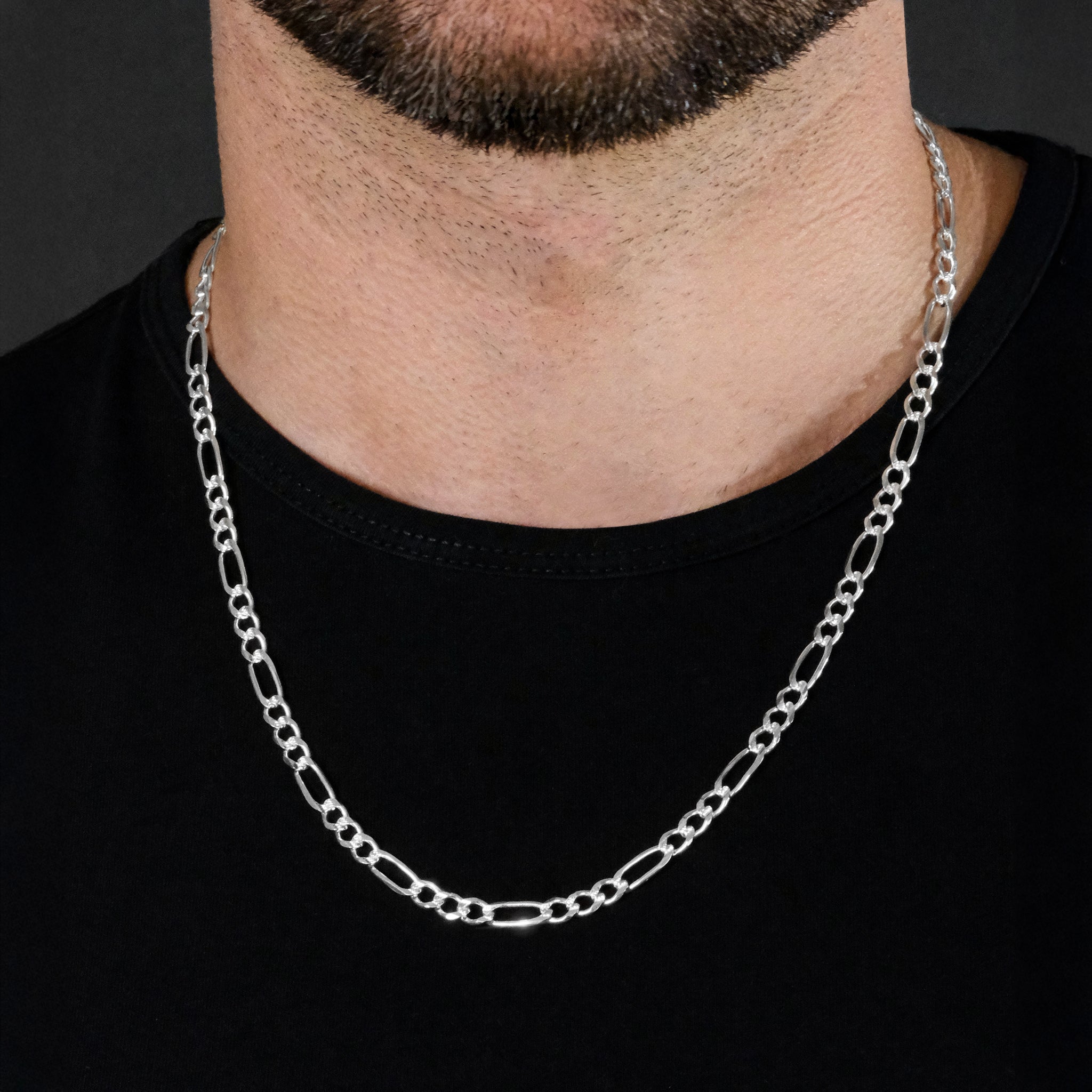 Fígaro Zegrinada 3X1 5mm (Plata) Cadena