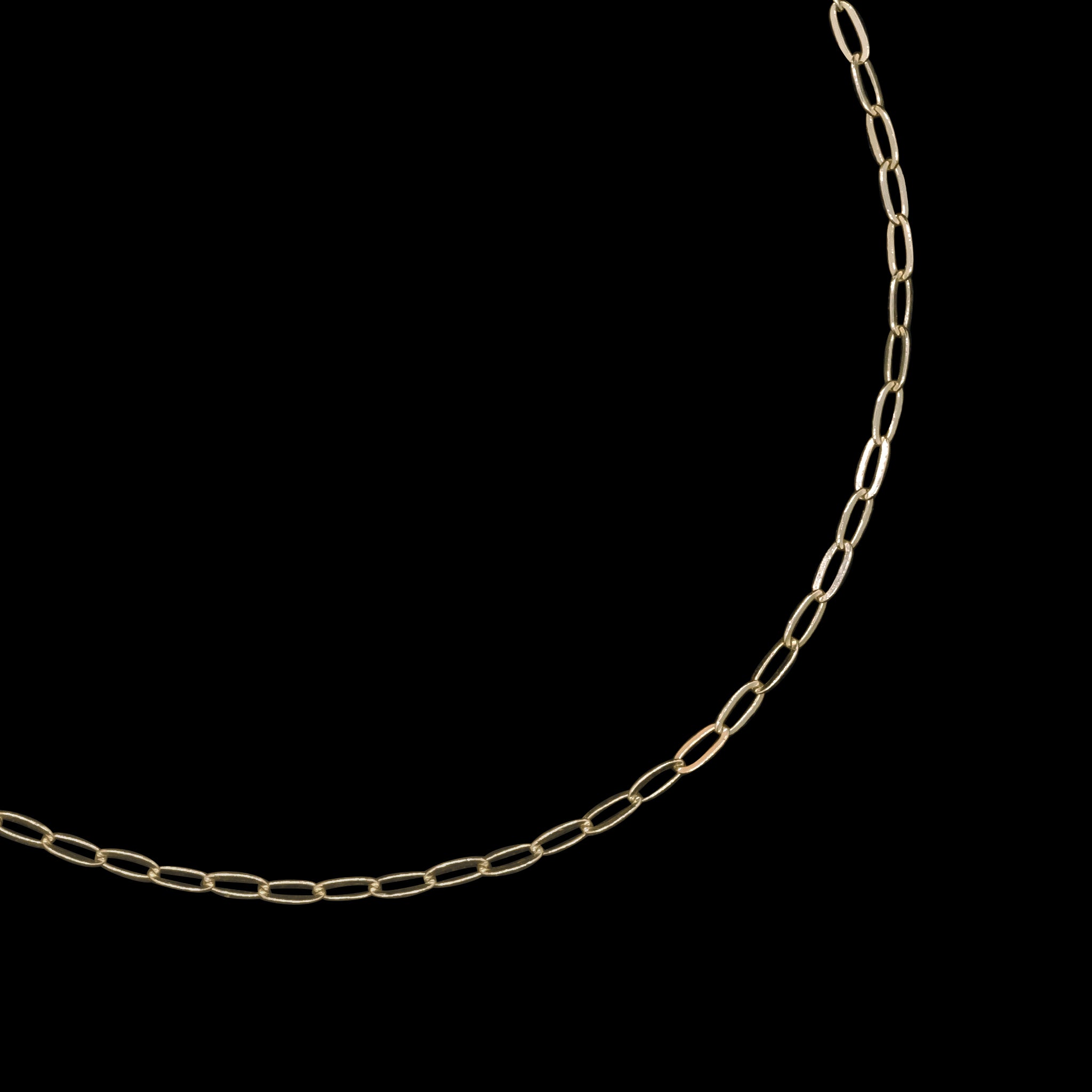 Fígaro Ancla 10k (Oro Sólido) Cadena