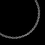 Figaro Forjada (Plata) Cadena