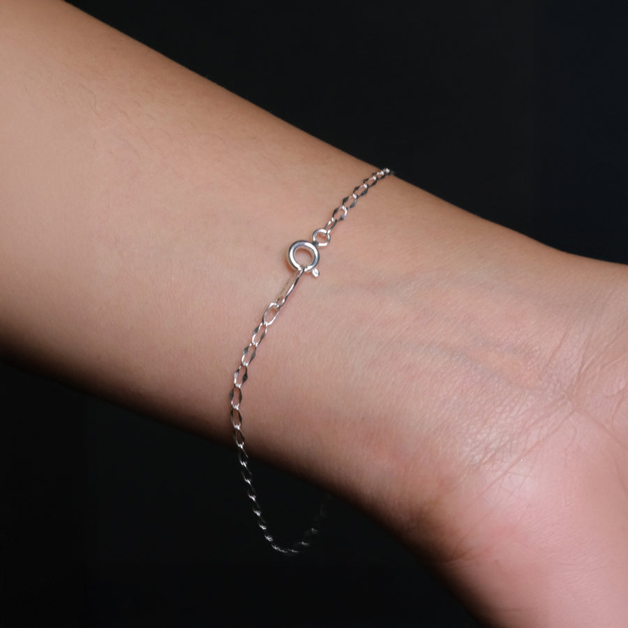 Figaro Forjada (Plata) Pulsera