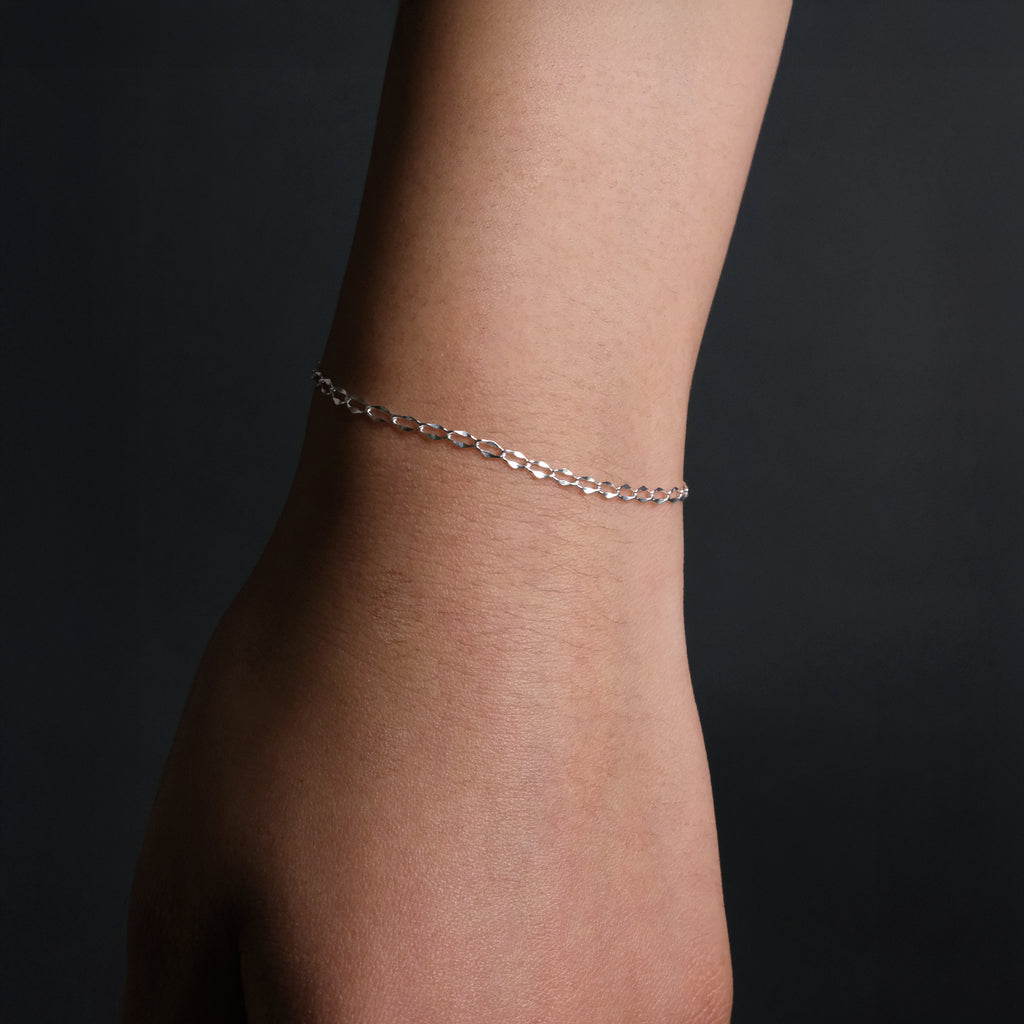 Figaro Forjada (Plata) Pulsera