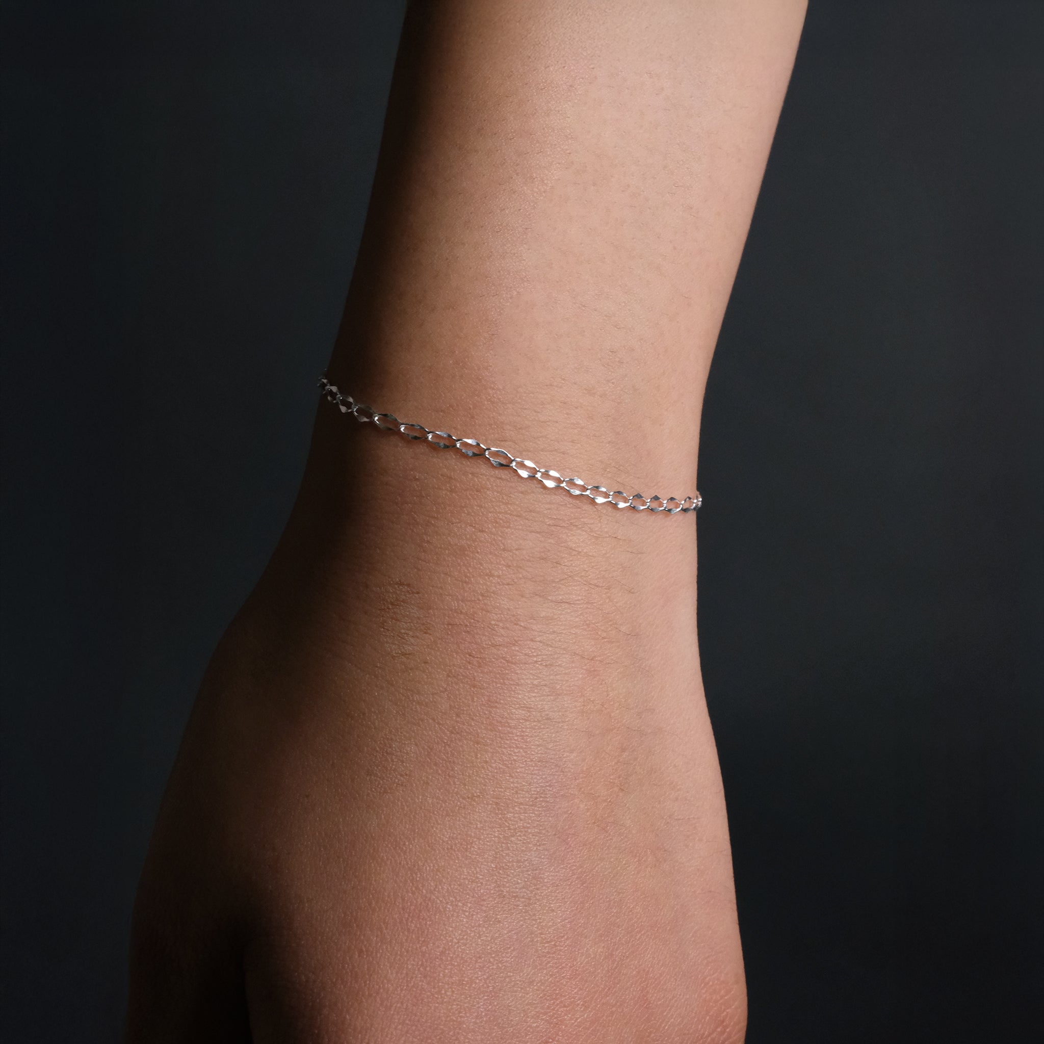 Figaro Forjada (Plata) Pulsera