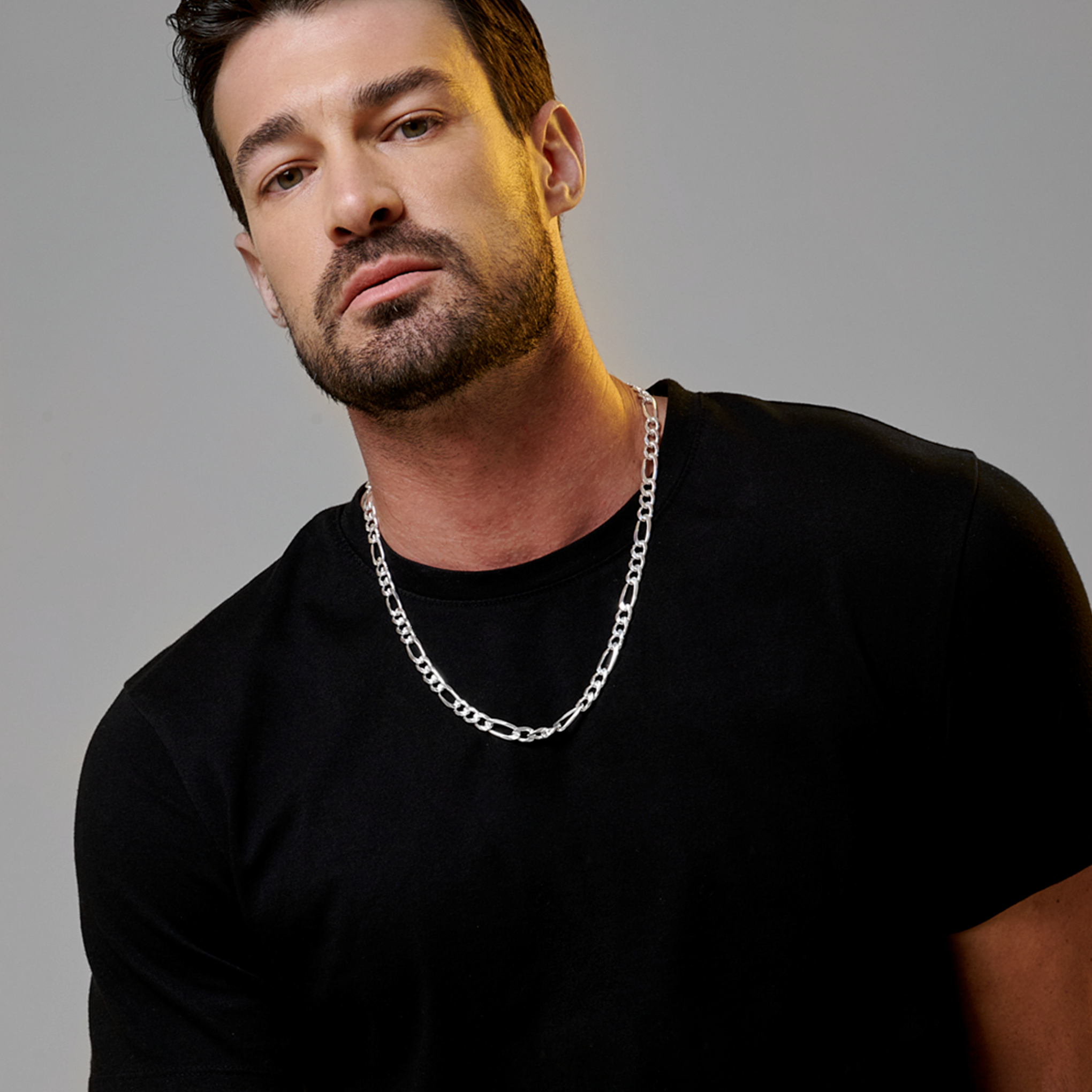 Fígaro Súper Zegrinada 8mm (Plata) Cadena