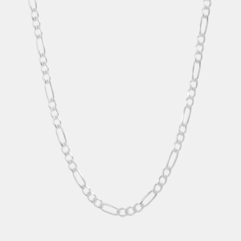Cadena Fígaro Zegrinada 3X1 5mm Plata
