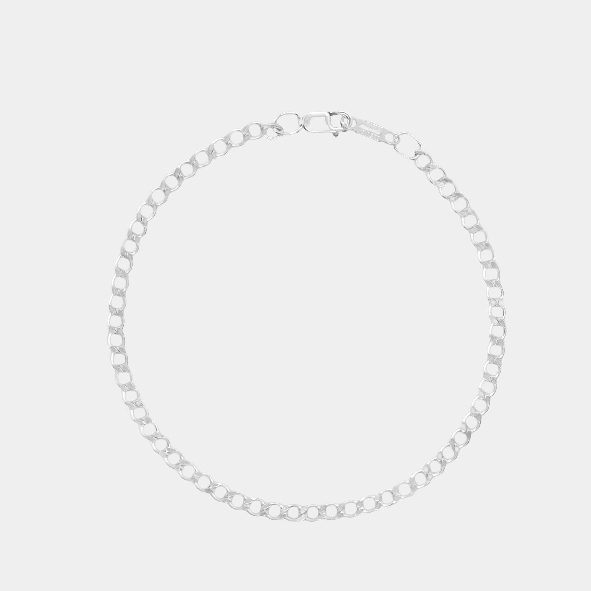 Pulsera Figaro 1x0 3mm Plata