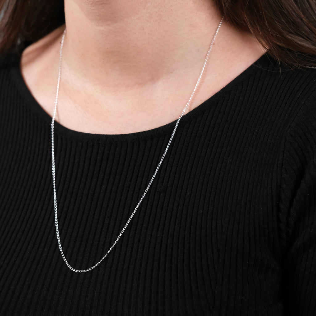 Figaro 0X1 1 mm (Plata) Cadena