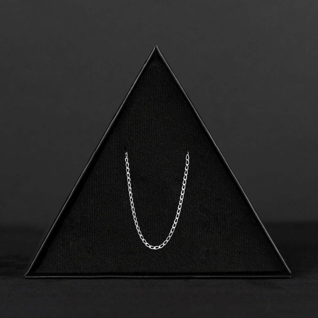 Figaro 0X1 1 mm (Plata) Cadena