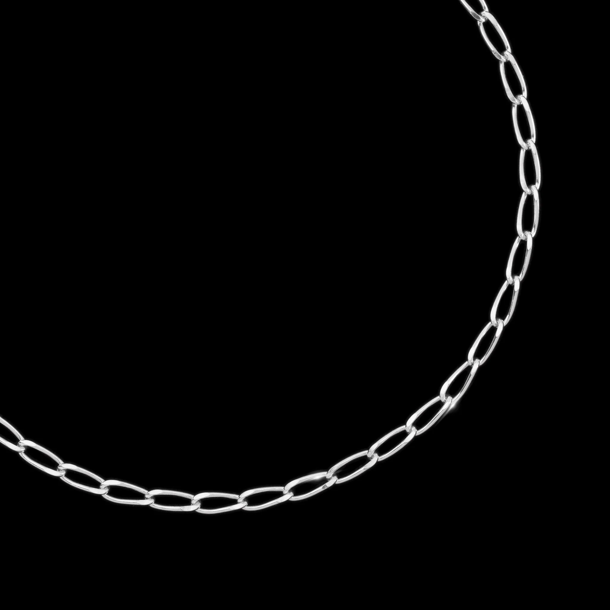 Figaro 0X1 1 mm (Plata) Cadena