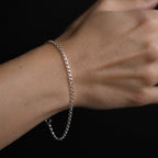Pulsera Figaro 1x0 3mm Plata