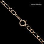 Pulsera Figaro 3X1 2.5mm Oro Sólido