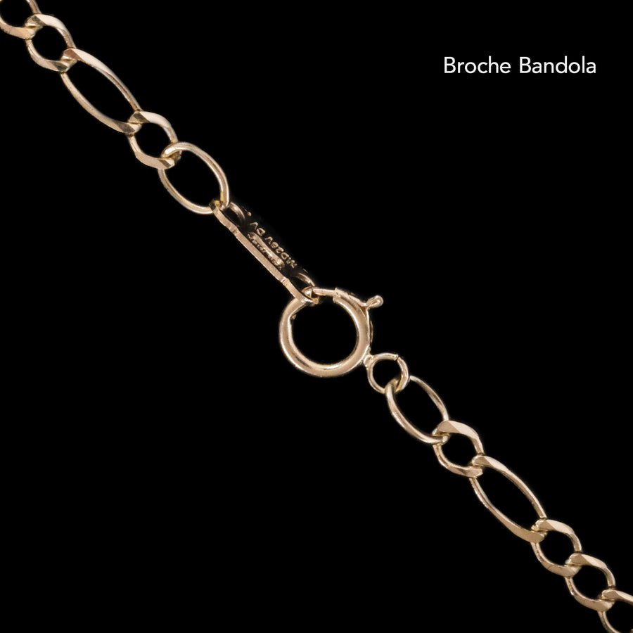 Figaro 3X1 2.5mm (Oro Sólido) Pulsera