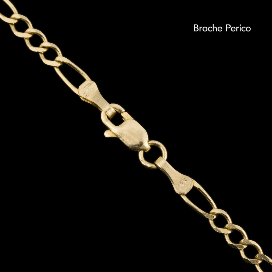 Ancla Martillada 3mm (Oro Sólido) Cadena