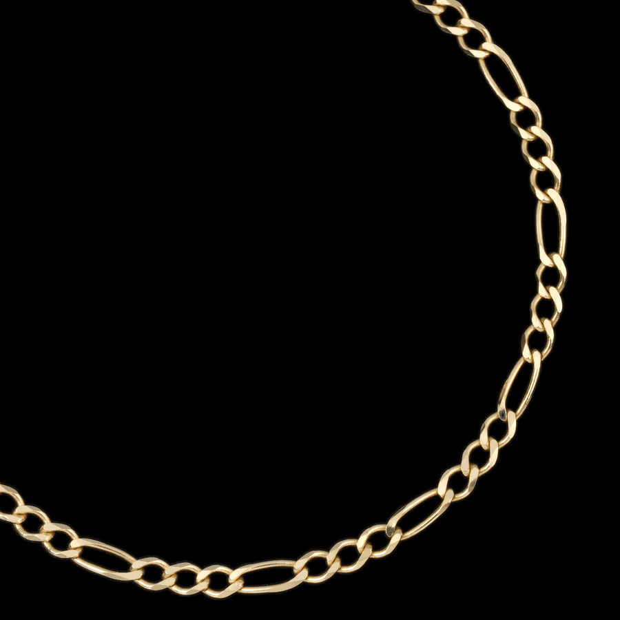 Ancla Martillada 3mm (Oro Sólido) Cadena