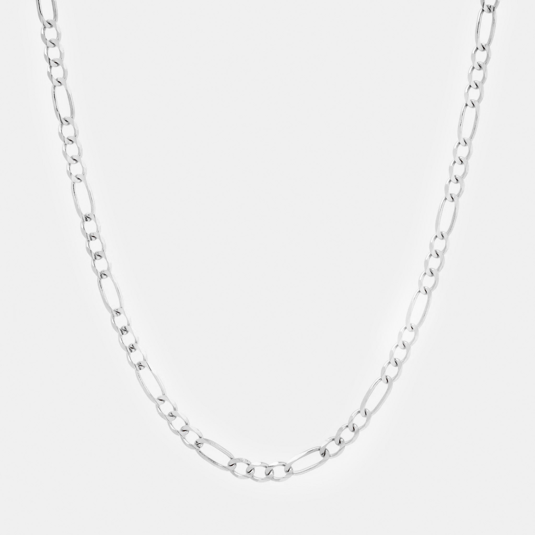 Fígaro 3X1 4mm (Plata) Cadena