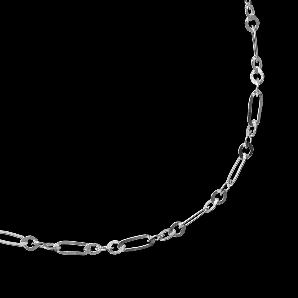 Pulsera Figaro 3x1 Torcida Plata
