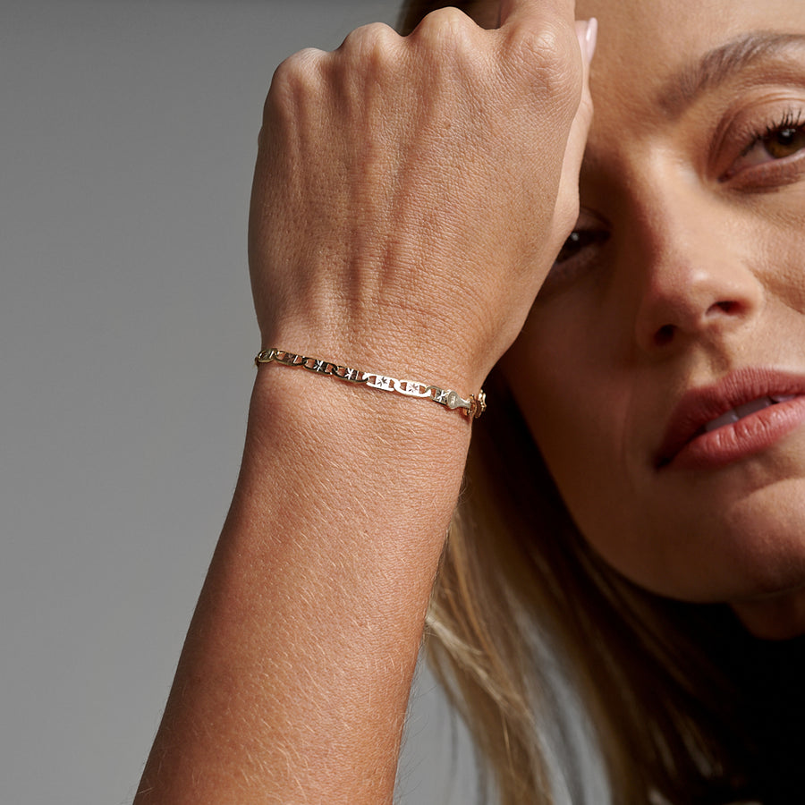 Florentina 3mm (Oro Sólido) Pulsera