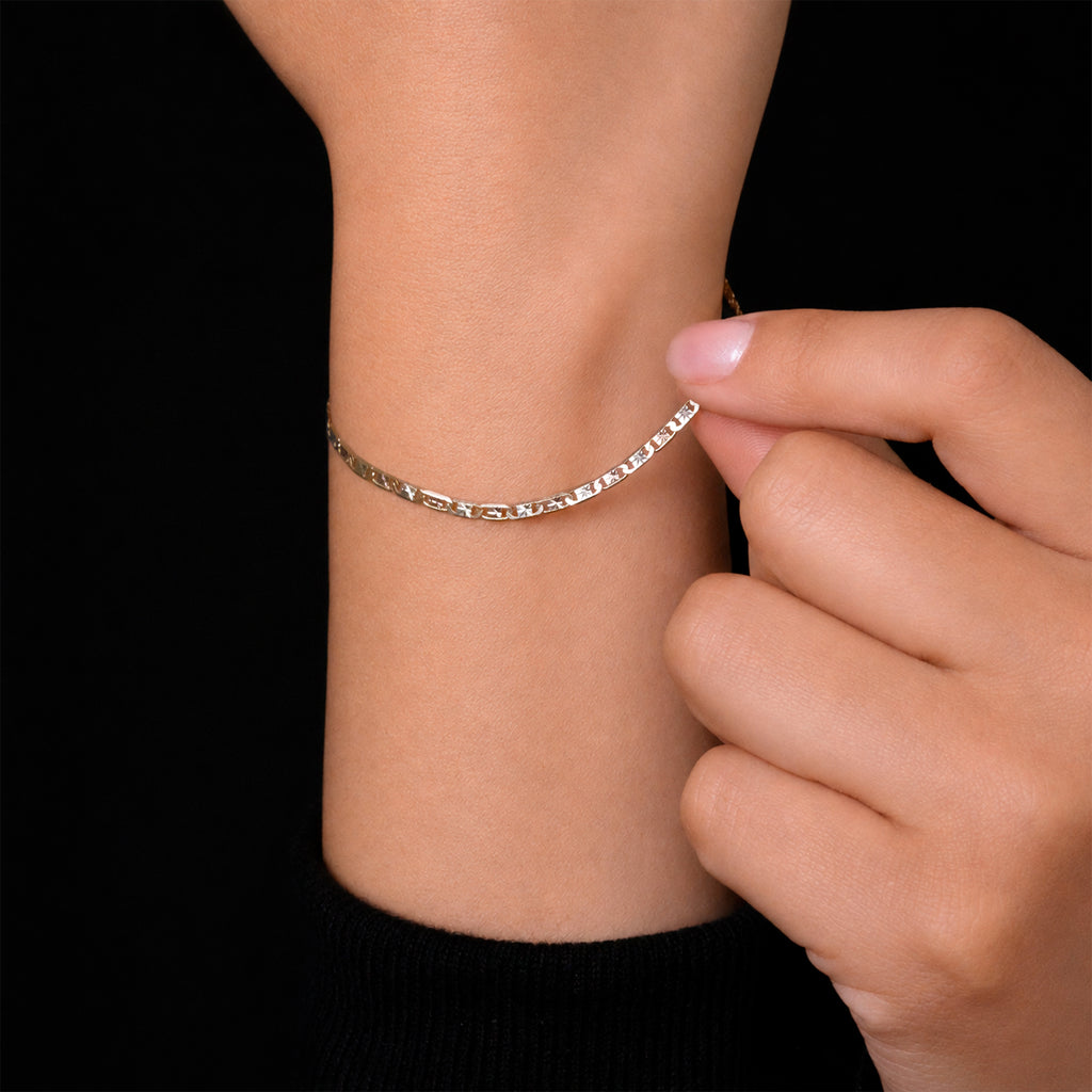 Pulsera Florentina Oro Sólido
