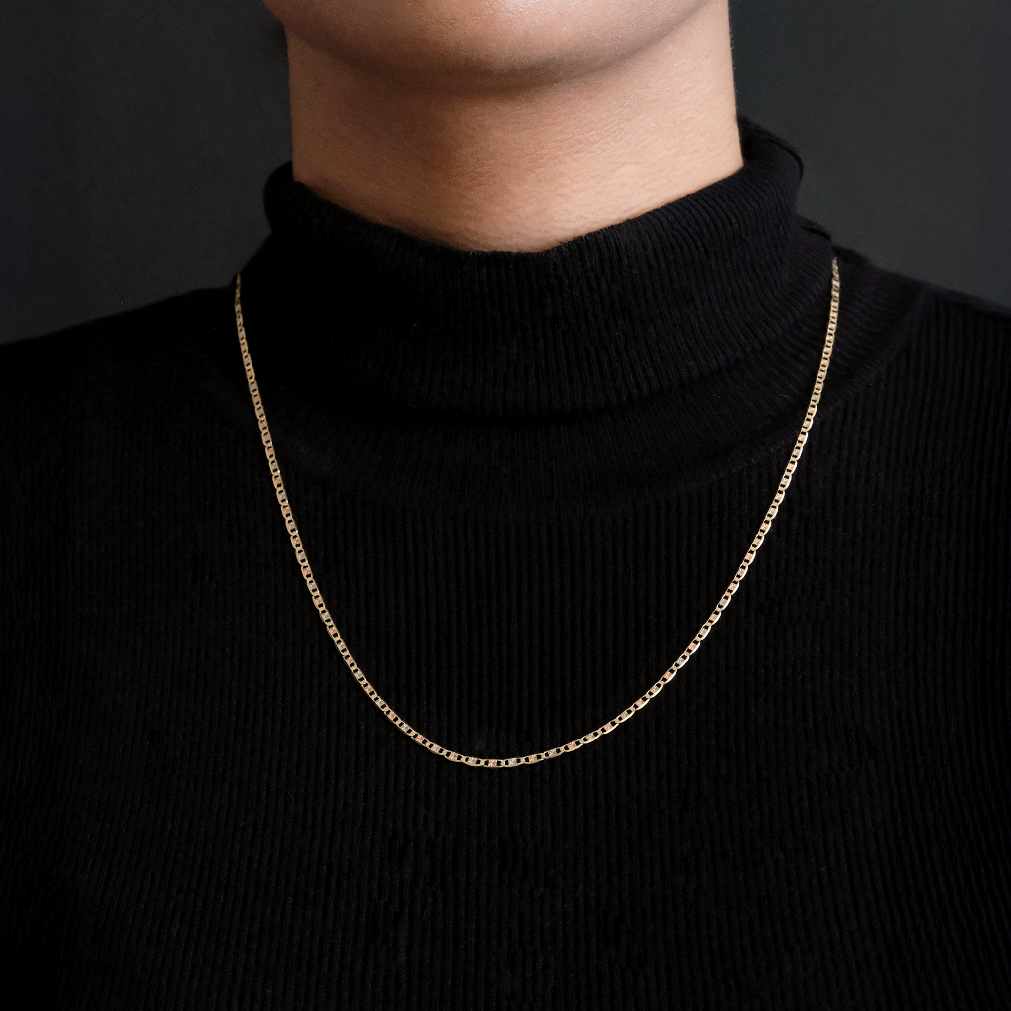 Florentina  (Oro Sólido) Cadena