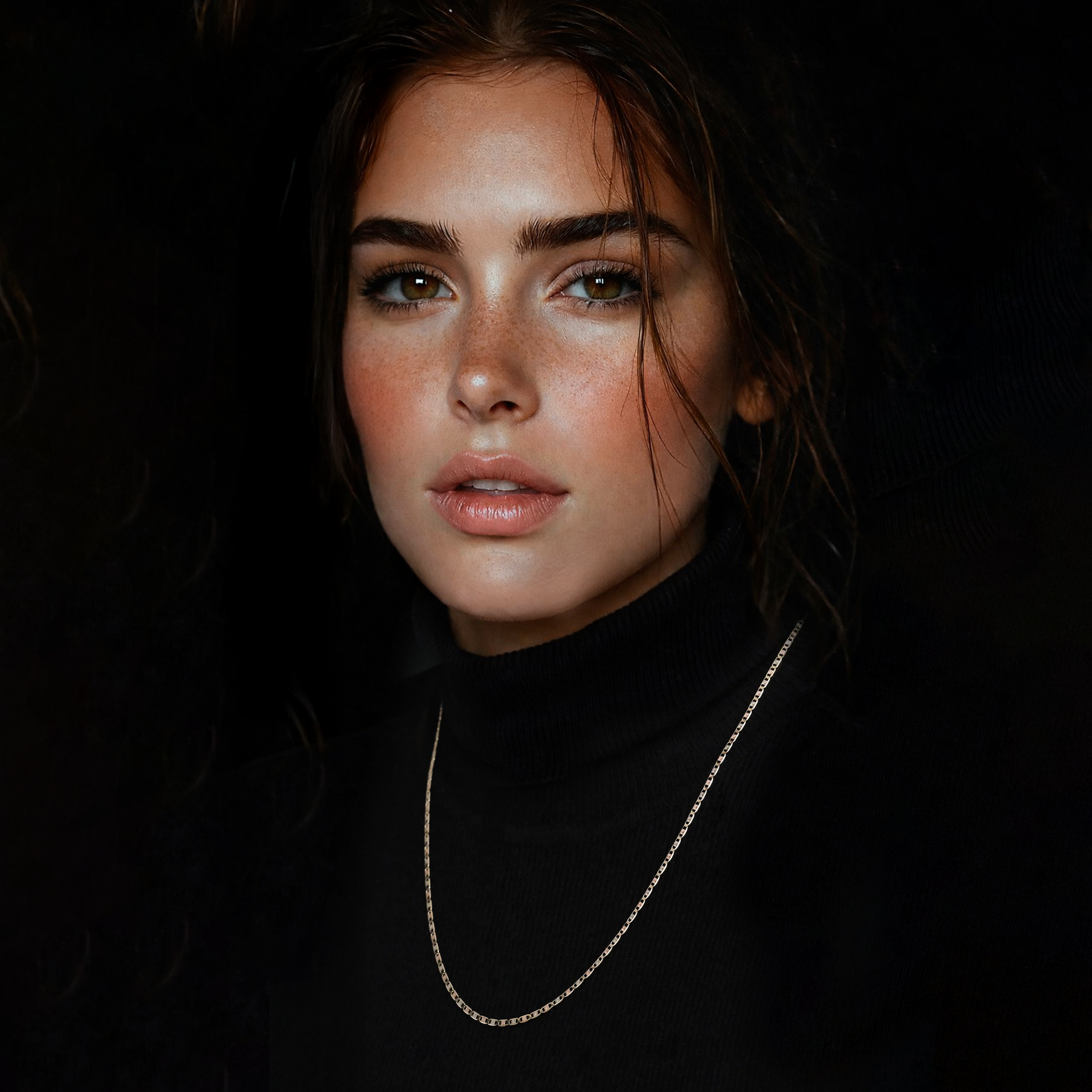 Florentina  (Oro Sólido) Cadena