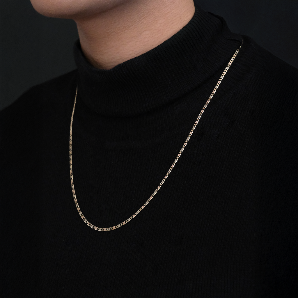 Florentina  (Oro Sólido) Cadena