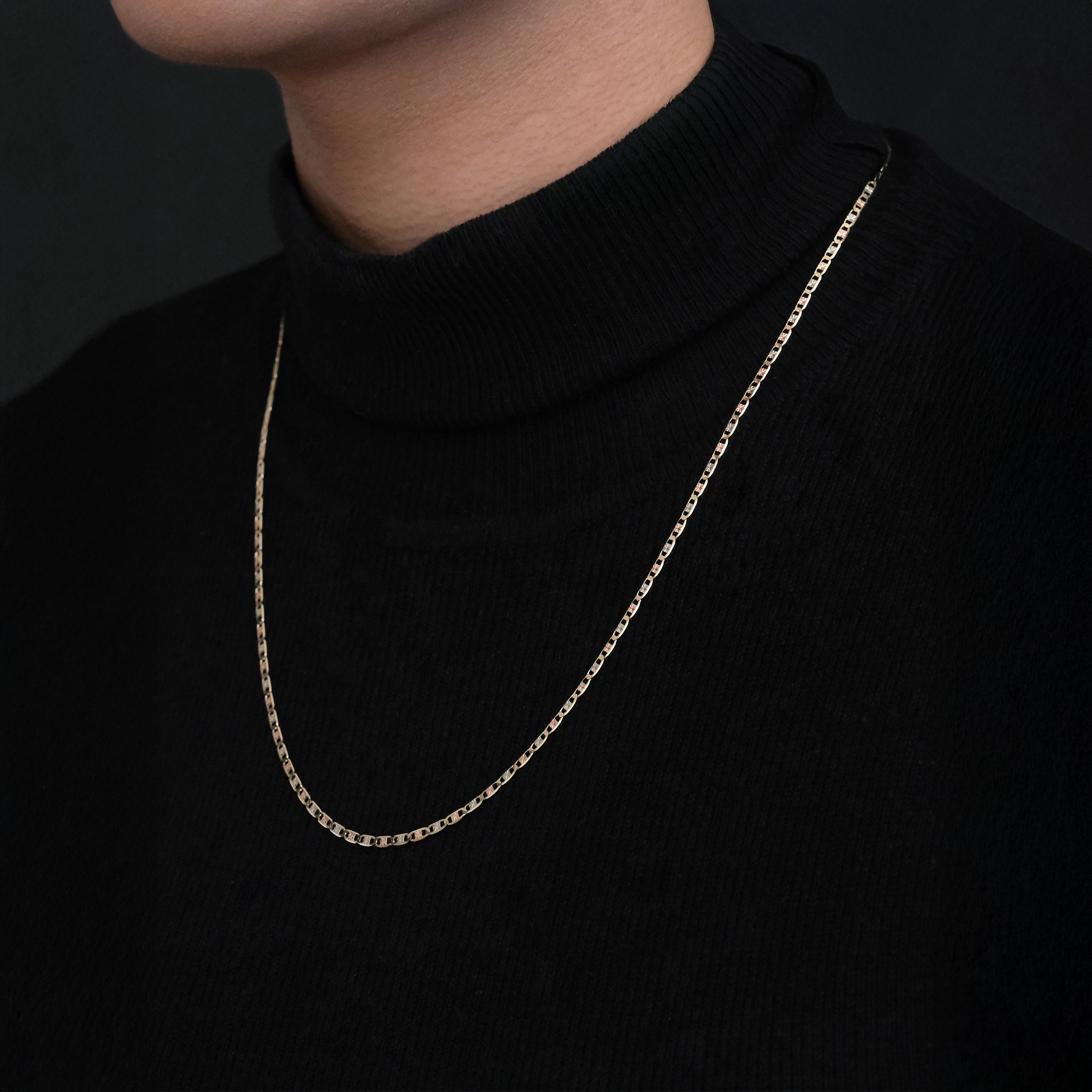 Florentina  (Oro Sólido) Cadena