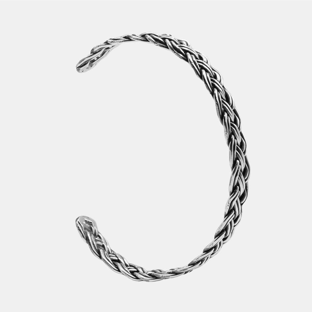 Brazalete Trenzado (Plata) Pulsera